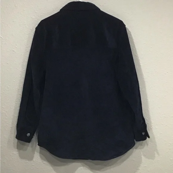 Everlane Corduroy Oversized Shirt Jacket Women’s S Navy Boxy Shacket Fall Grunge - Picture 6 of 6